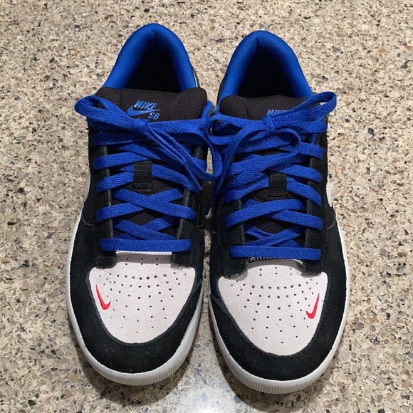 Nike SB Force 58 Black Photon Dust Sport Royal CZ2959002 Size 8.5 - Picture 3 of 11